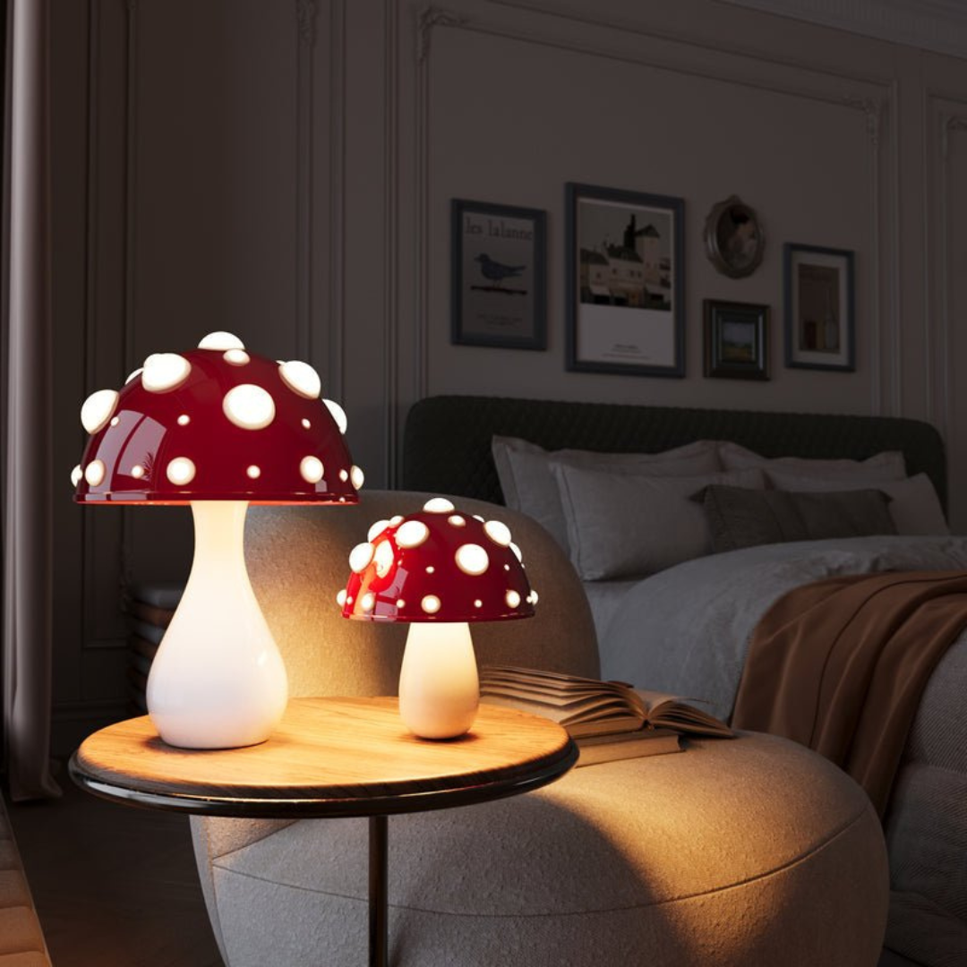 Amelia Grzybkowa Lampa Stołowa | Dekoracyjna LED