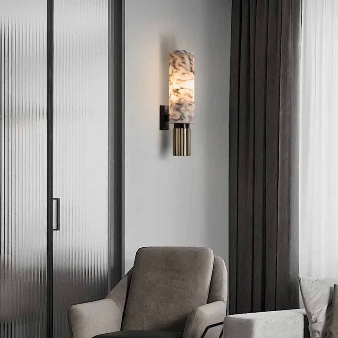 Isabella Marmurowa Lampa Ścienna | Elegancka i Nowoczesna