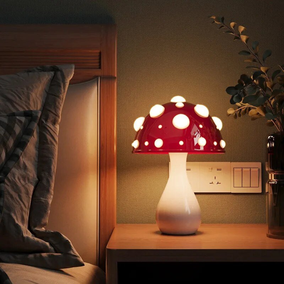 Amelia Grzybkowa Lampa Stołowa | Dekoracyjna LED