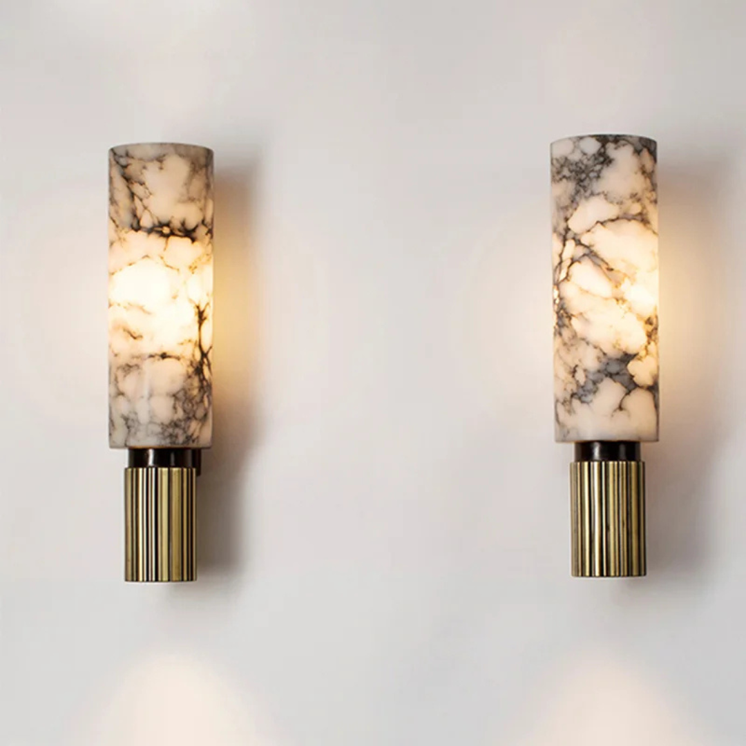 Isabella Marmurowa Lampa Ścienna | Elegancka i Nowoczesna